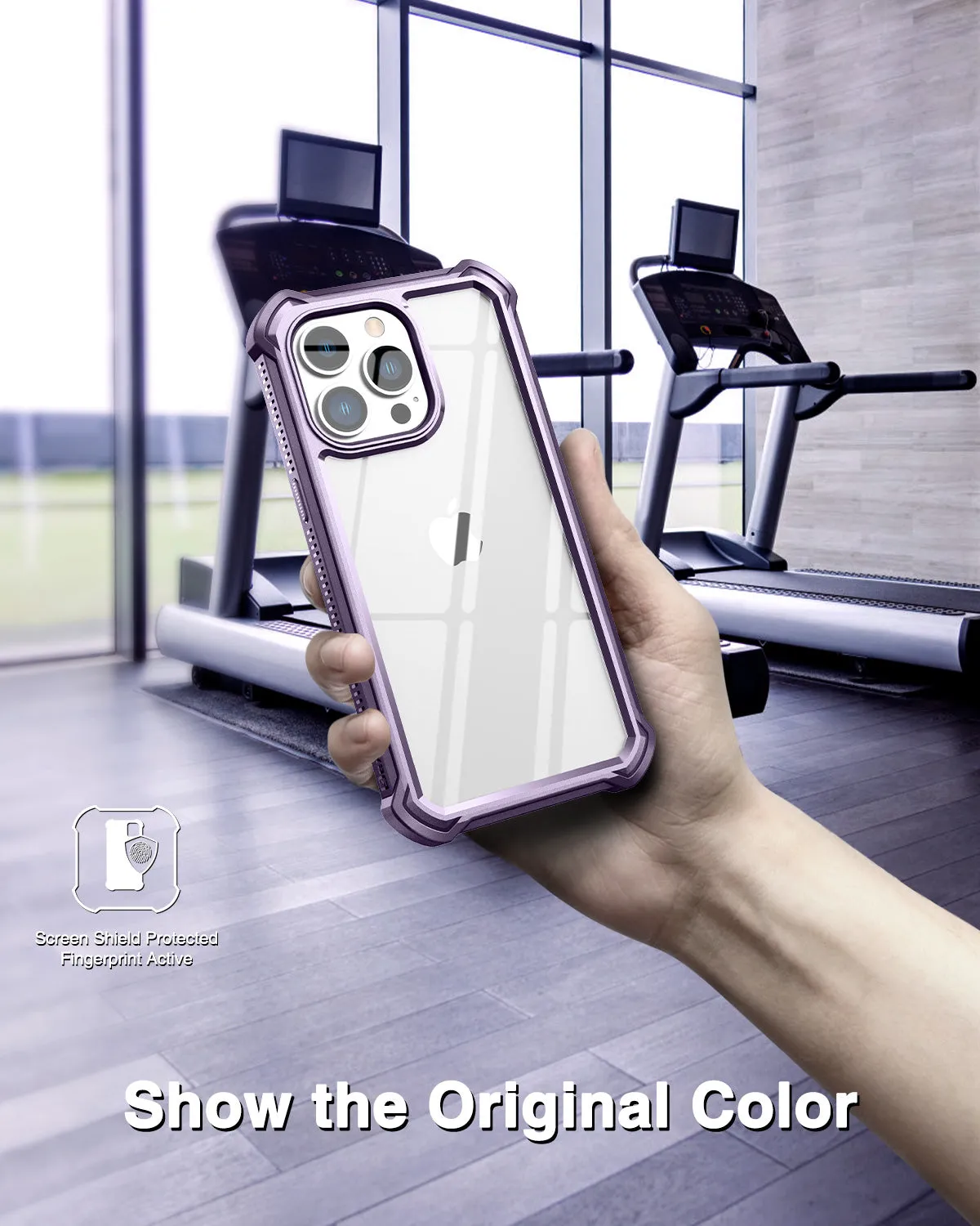 Dexnor iPhone 13 Pro Max custodia viola integrale