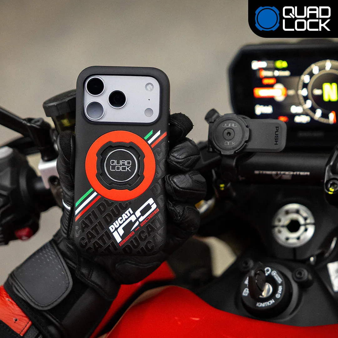 Quad Lock Ducati 100 Years kit moto MAG completo