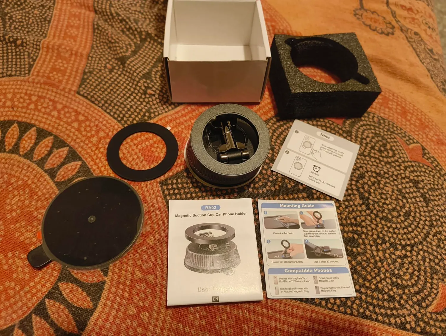 EOIWUY Porta Cellulare Auto Magnetico Nano Gel 360°