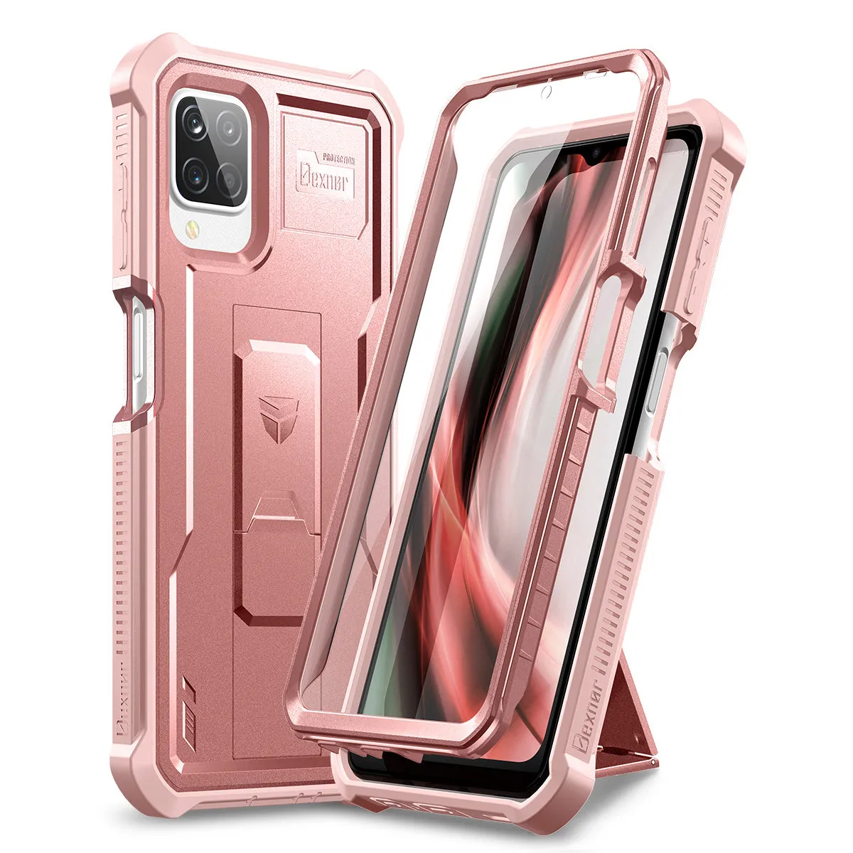 Dexnor per Galaxy A12 5G cover nera con pellicola