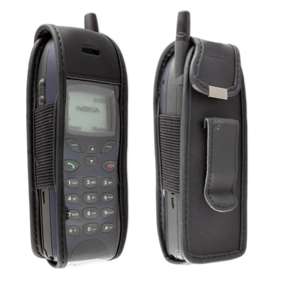 caseroxx Nokia 5110 6110 6150 borsello pelle nero