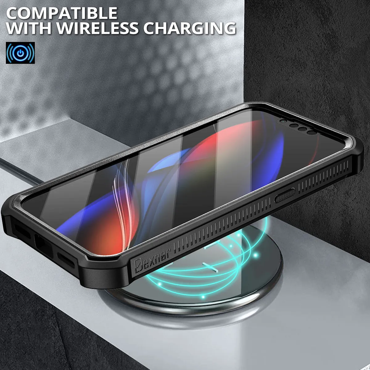 Dexnor Cover iPhone 13 Pro Max Nera Antiurto Stand