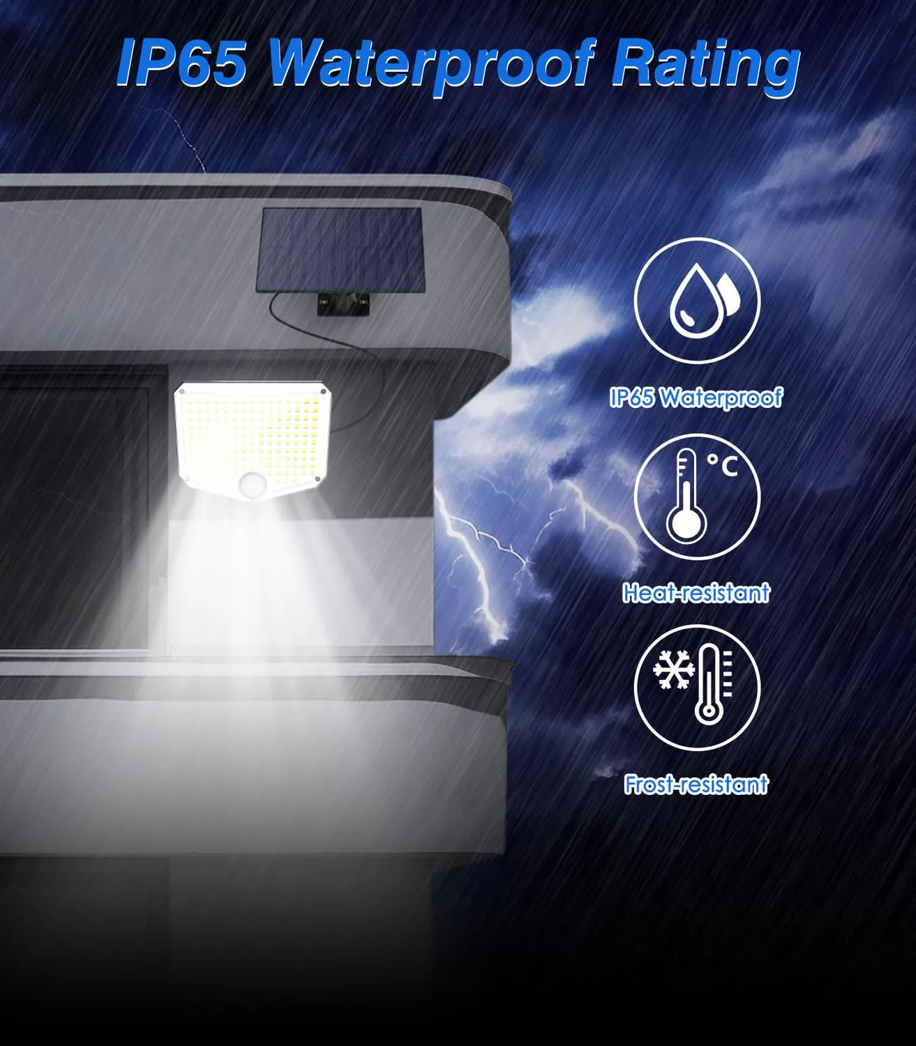 MoKo luce solare esterno 222 LED 2 pezzi sensore