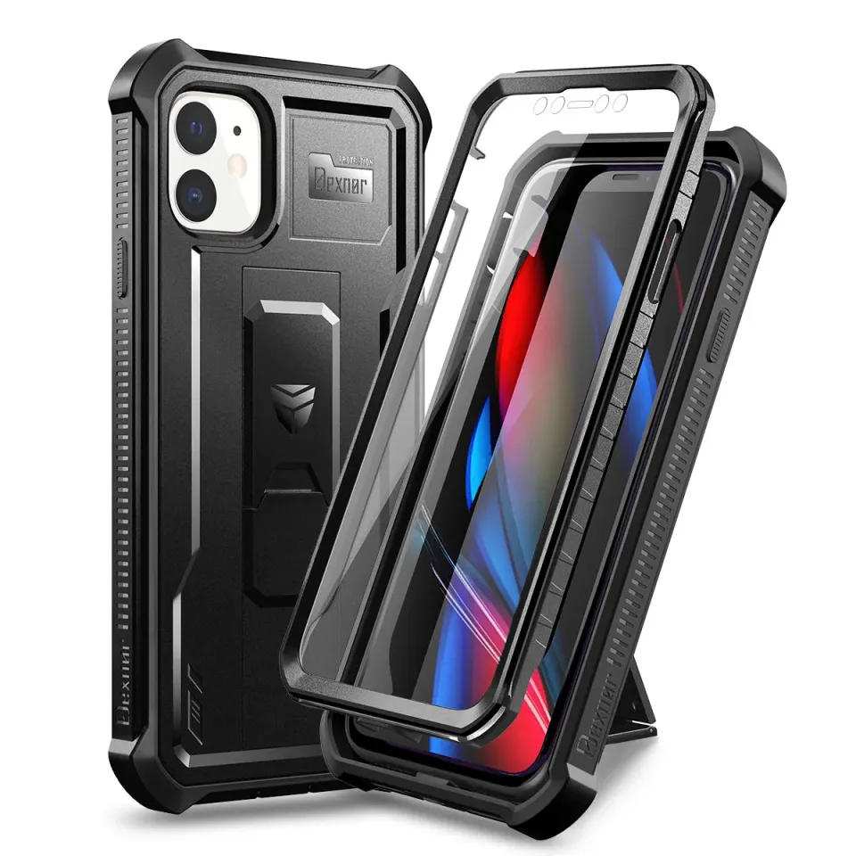 Dexnor cover iPhone 11 antiurto nera con cavalletto