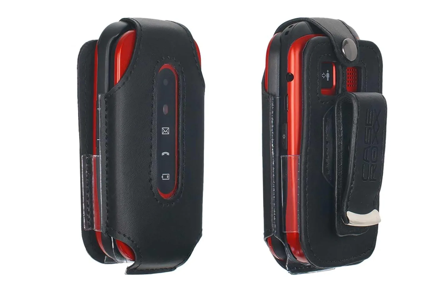 caseroxx Pelle Panasonic KX-TU446 TU456 TU466 borsello nero