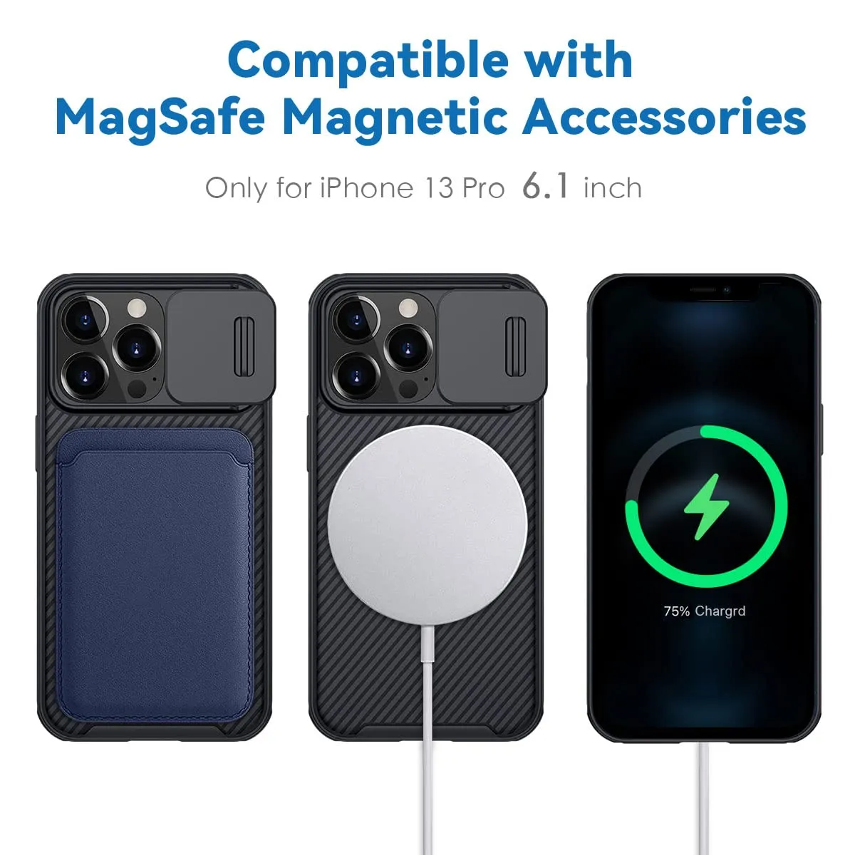 CloudValley iPhone 13 Pro custodia magnetica MagSafe nero