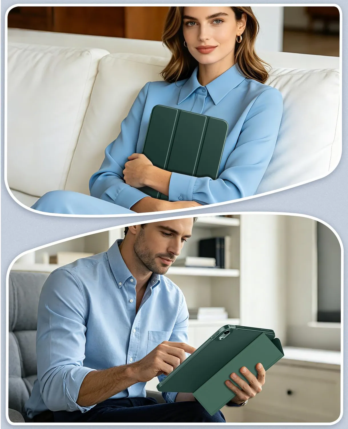 MoKo Cover iPad A16 11" 2025 10ª Gen Custodia Verde notte
