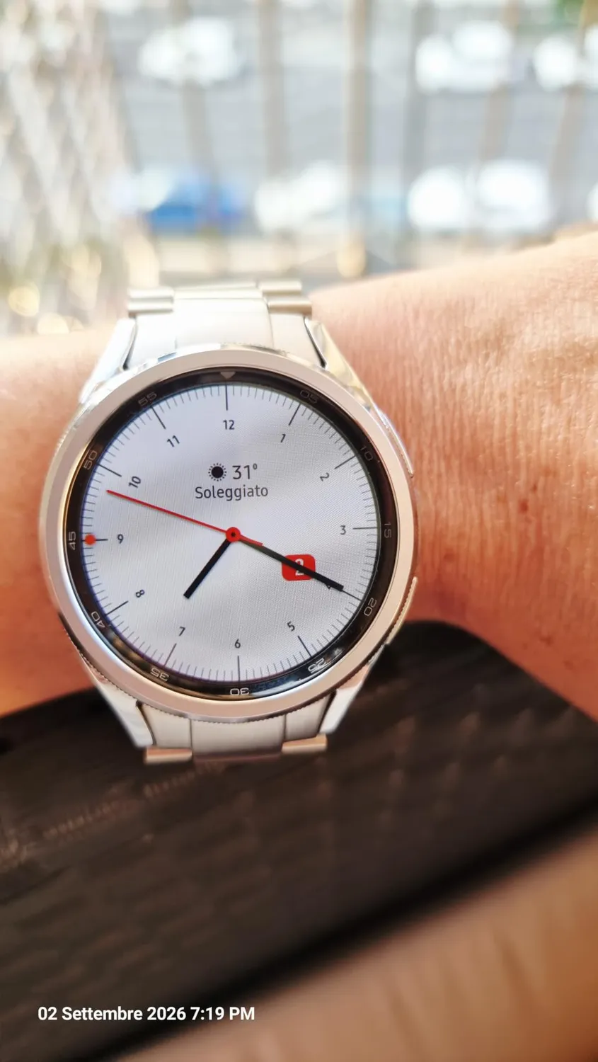 MoKo Cinturino Galaxy Watch Nero Metallo Acciaio