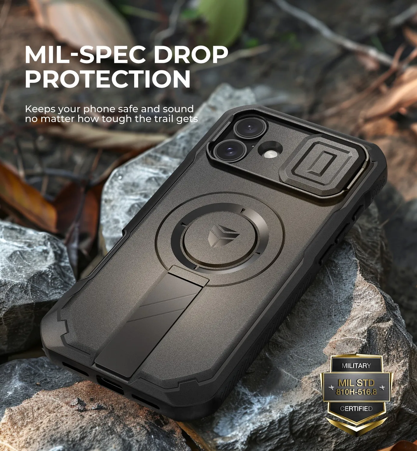 Dexnor cover iPhone 16 Plus privacy nera magnetica