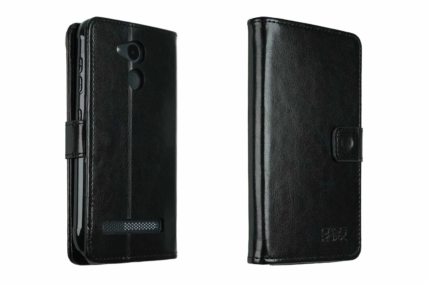 caseroxx Custodia a Libro Olympia Neo Mini Nero Ecopelle