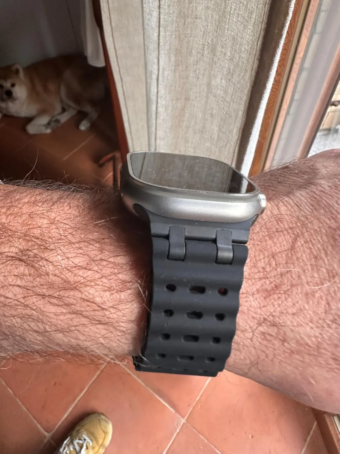 MoKo Ocean Apple Watch 49mm cinturino nero impermeabile