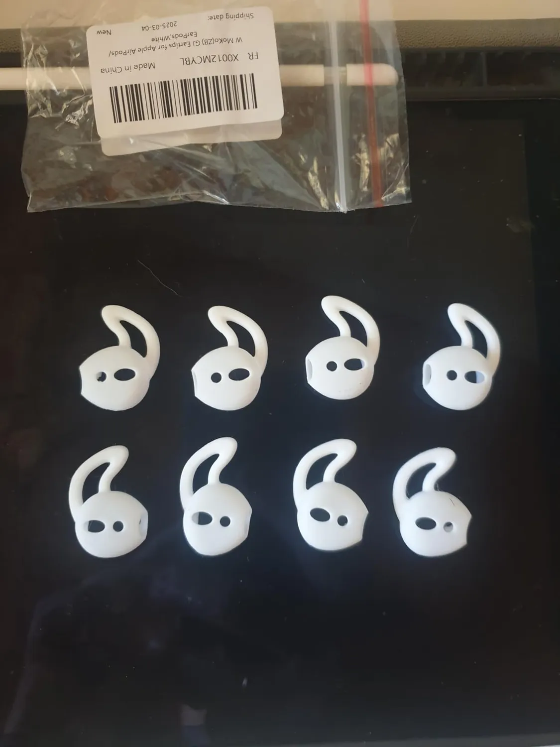 MoKo Gommini Silicone AirPods EarPods 4 paia bianco sport