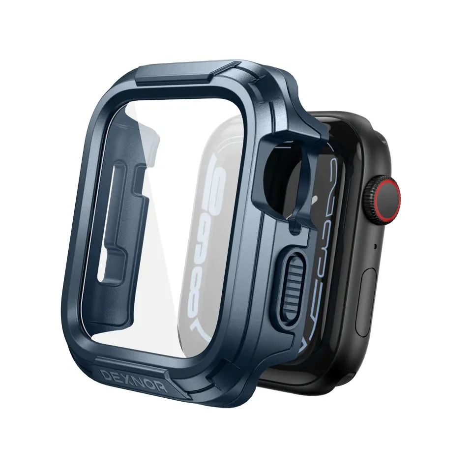 Dexnor Apple Watch 42mm custodia blu con pellicola