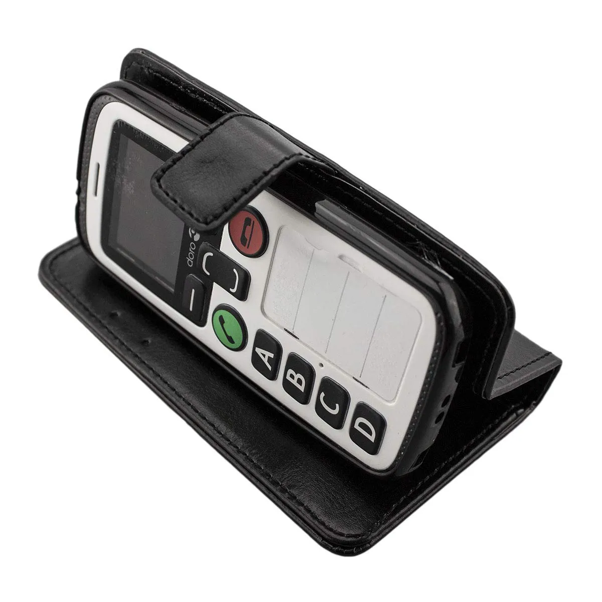 caseroxx Bookstyle custodia Doro Secure 580 nero carte