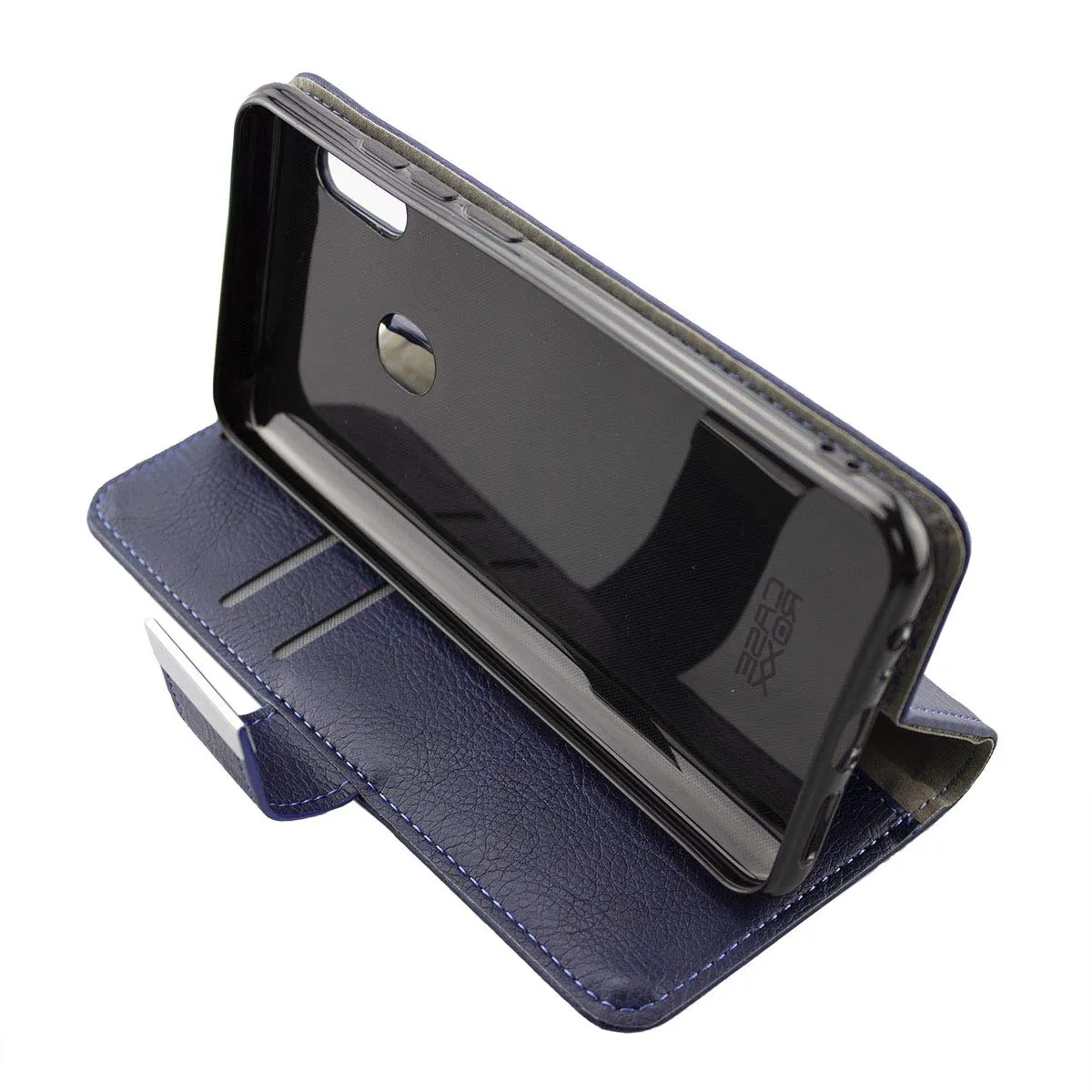 caseroxx GS290 custodia portafoglio azzurra bookstyle