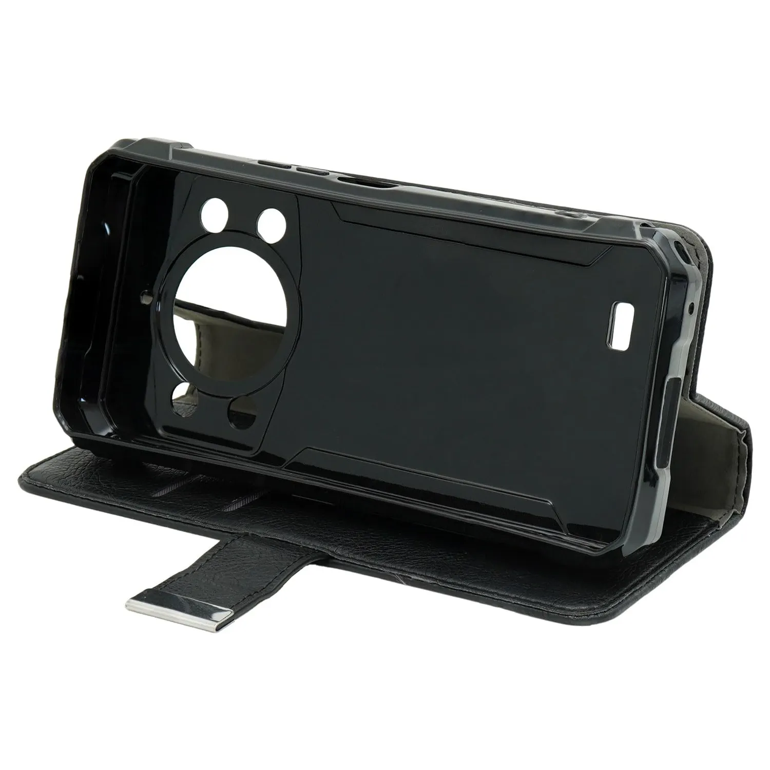 caseroxx Bookstyle custodia a libro Cubot KingKong 11 nera stand