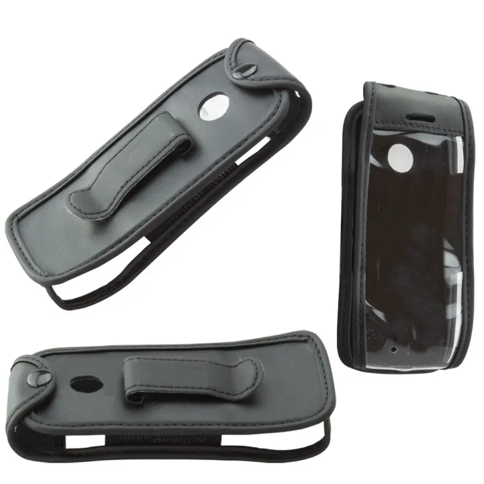 caseroxx Borsa Pelle Nokia 105 110 4G Nera con Clip
