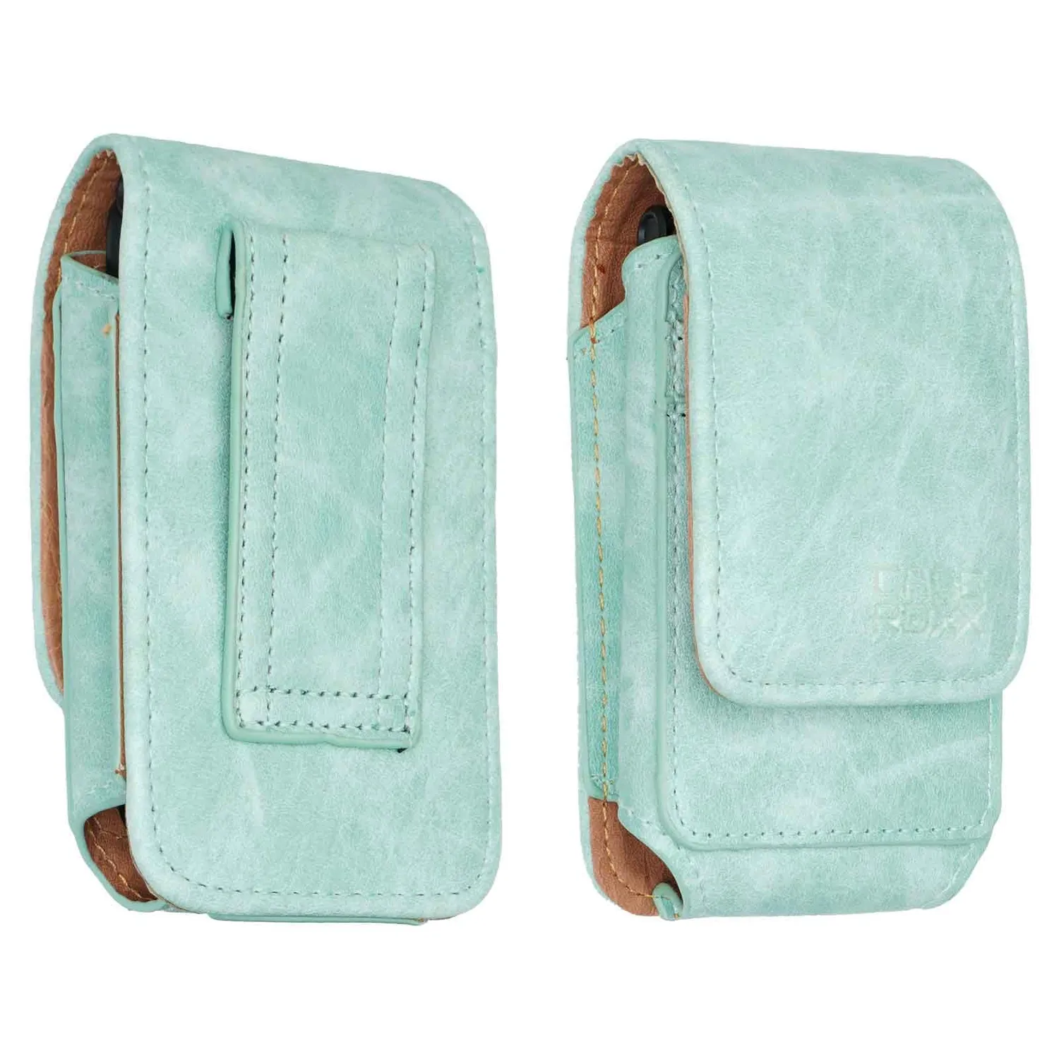 caseroxx Borsa Nokia 2660 Flip Borsello Azzurro Pelle Cintura