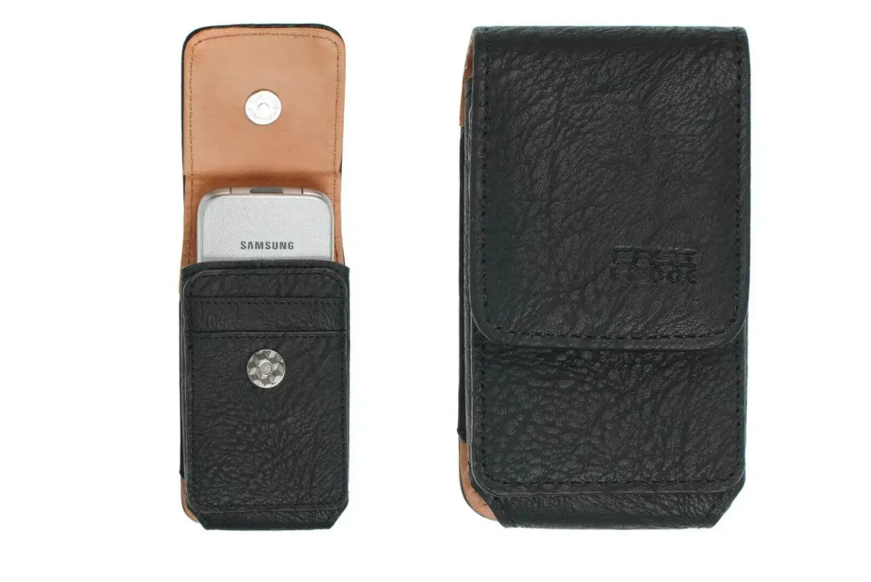 caseroxx Borsa Samsung C3520 nera pelle cintura