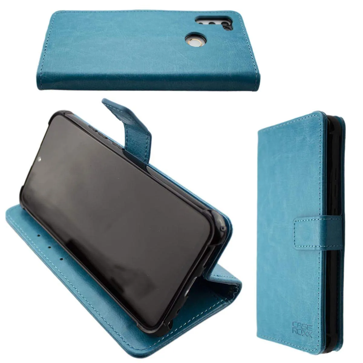 caseroxx Bookstyle Custodia per Gigaset GS4 Senior rossa portafoglio