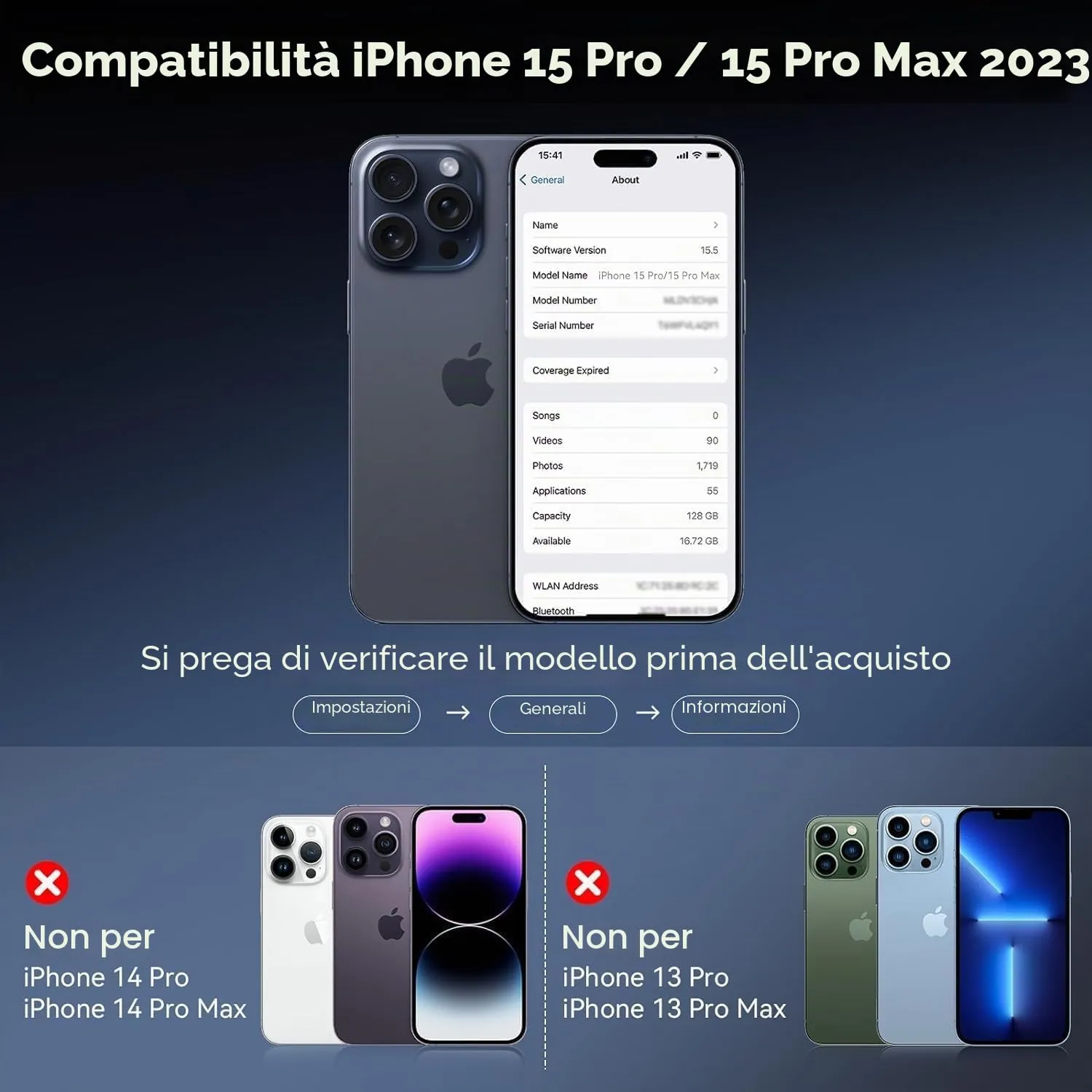 CloudValley iPhone 15 15 Plus vetro fotocamera 9H 3 pezzi