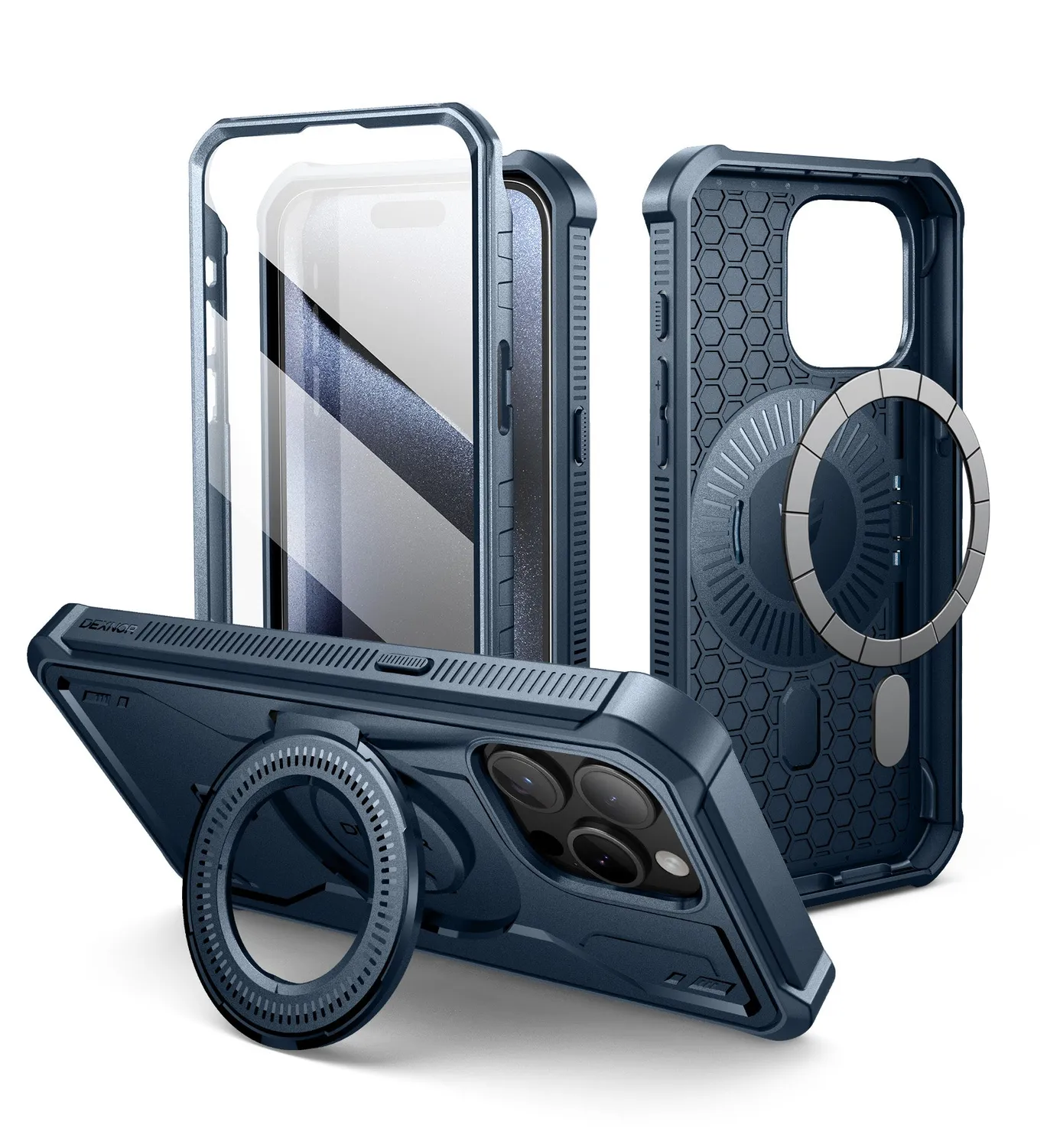 Dexnor iPhone 15 Pro Max custodia MagSafe nera rugged
