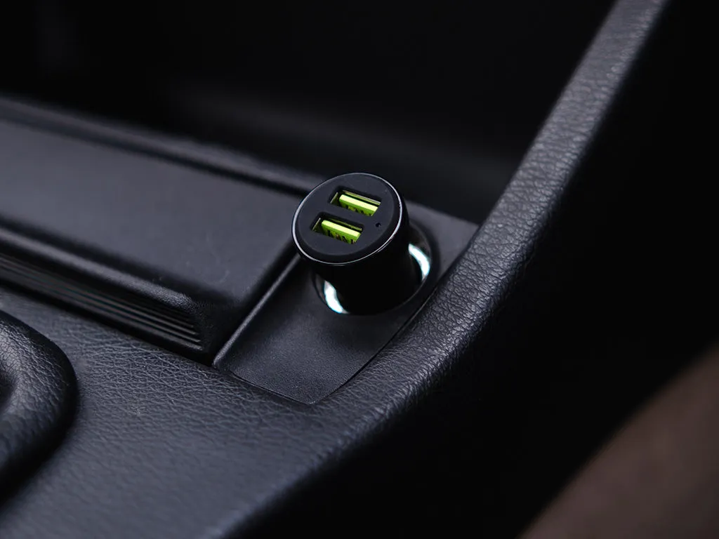 Quad Lock Caricabatterie Auto Doppio USB 12V 48W