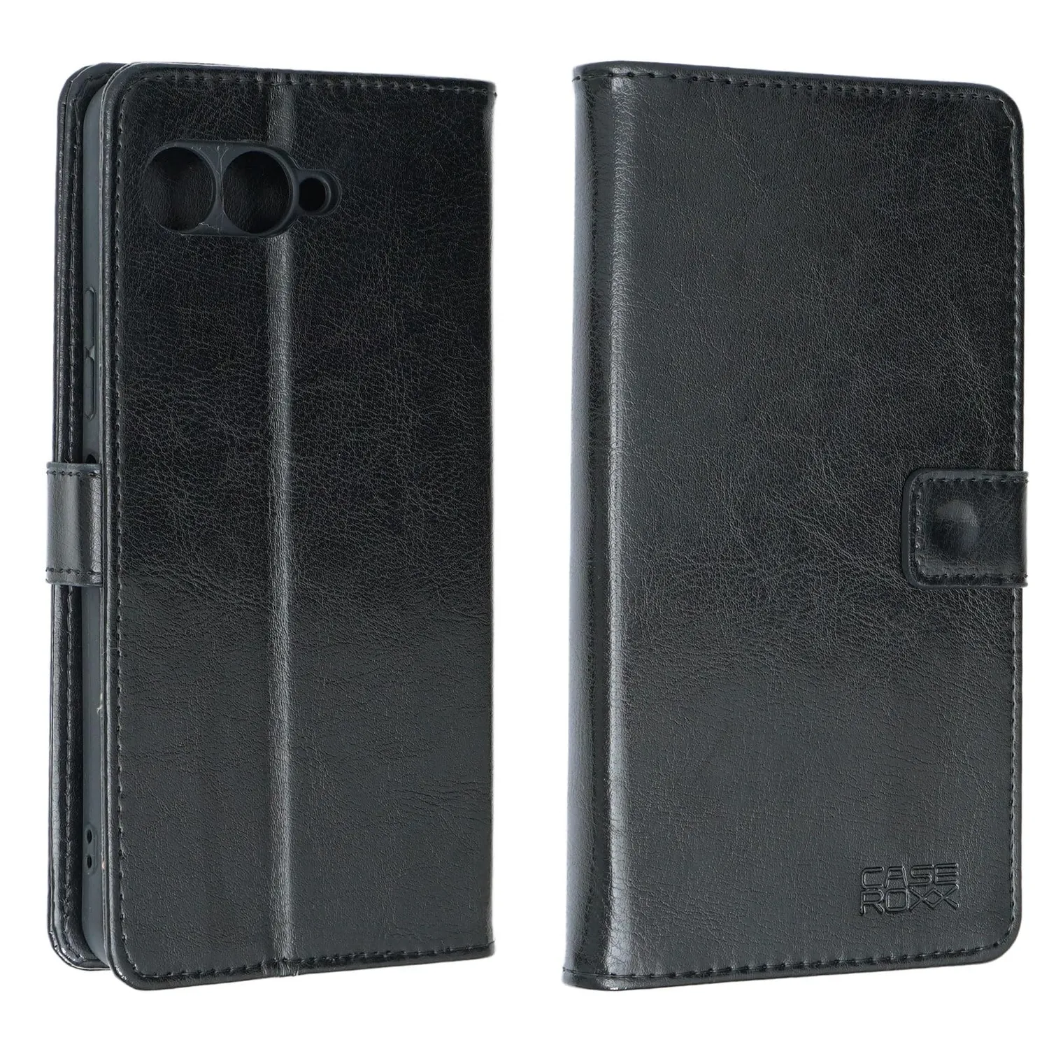 caseroxx Bookstyle custodia libro T-Phone 3 nera magnetica