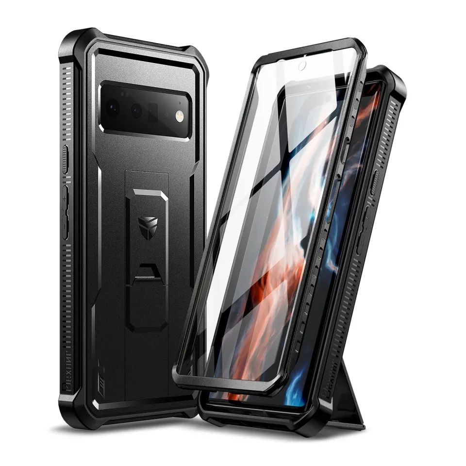 Dexnor Pixel 6 Pro 5G custodia rugged nera antishock
