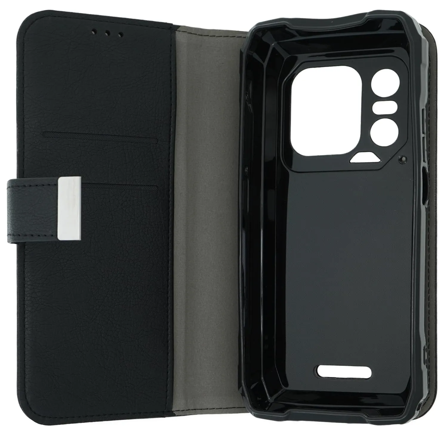caseroxx Bookstyle Blackview Xplore 1 custodia nero portacarte