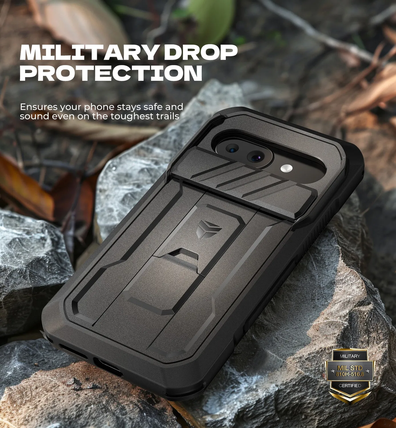 Dexnor Pixel 9A Cover custodia nera rugged