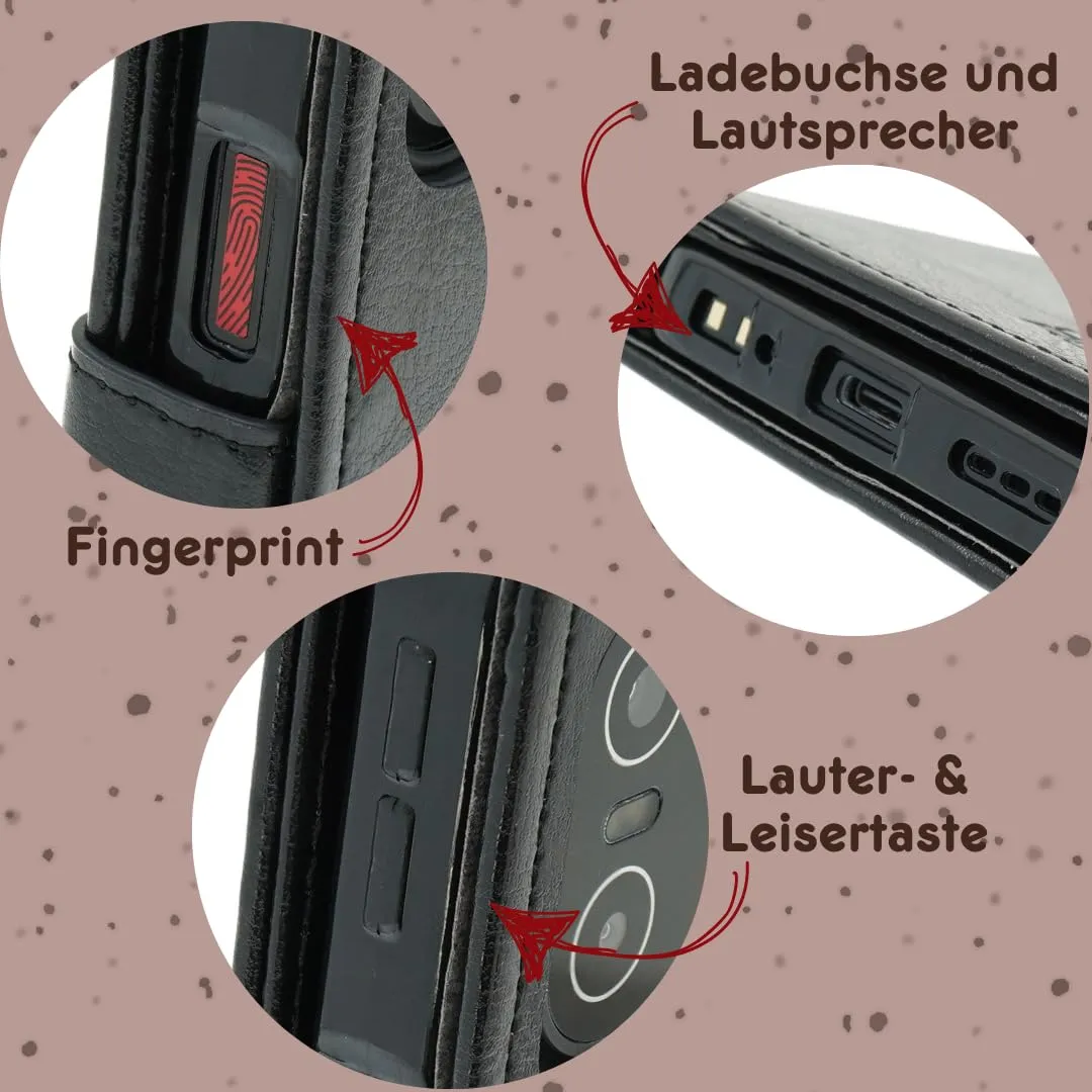 caseroxx Bookstyle Custodia Emporia SMART.ME7/7lite/7mini Nera