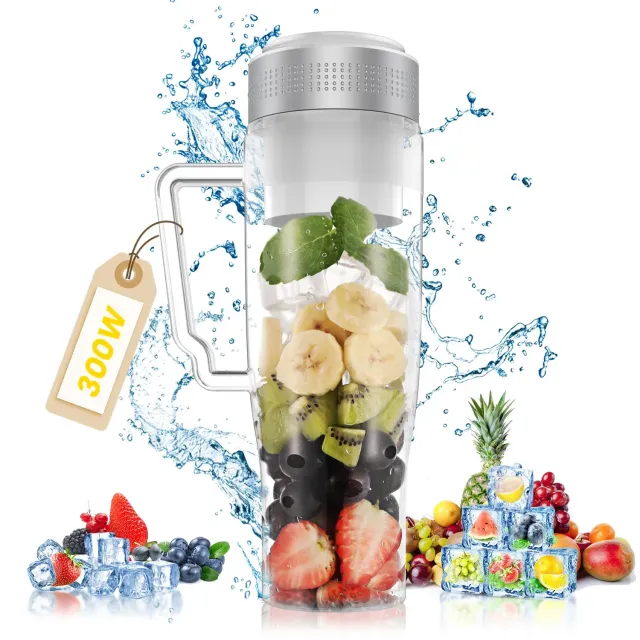 MoKo Frullatore Portatile 300W Blender Smoothie 22oz Nero