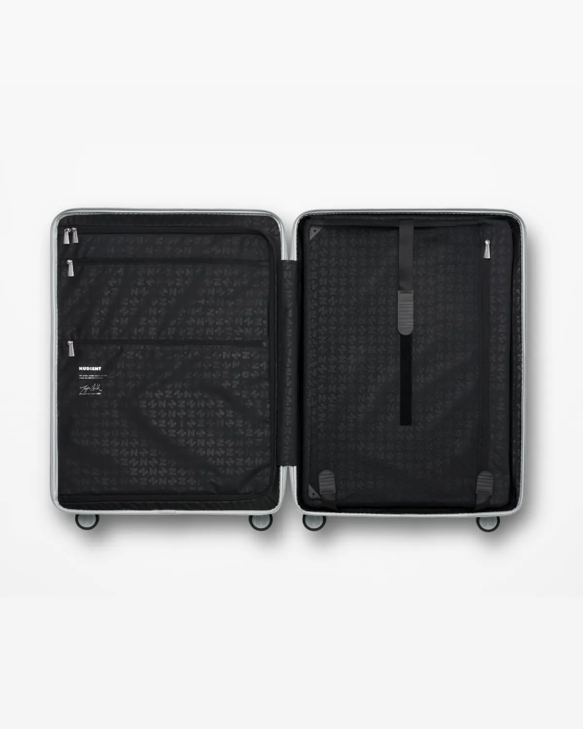 Nudient Bold Check-in L valigia Urban Grey rigida leggera
