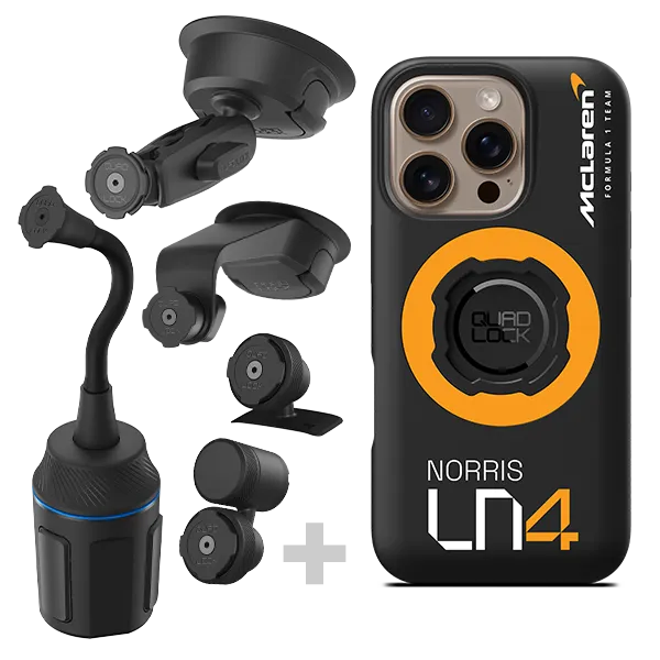 Quad Lock Kit Auto Lando Norris supporto McLaren Papaya