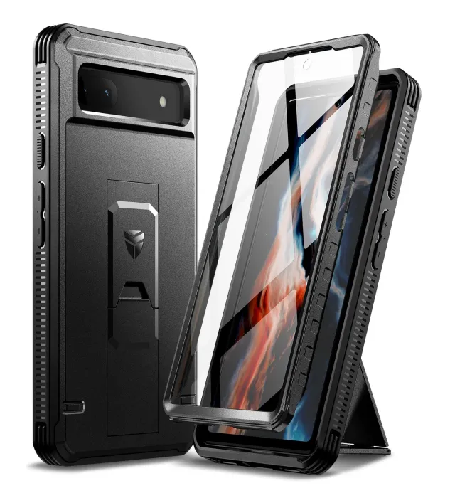 Dexnor Cover Pixel 6A Nera Antishock con Stand