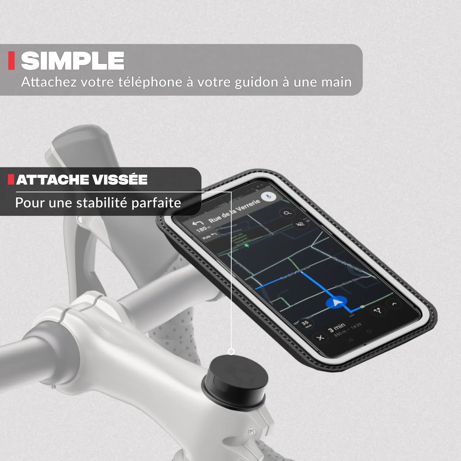 Shapeheart Bike supporto telefono bici attacco XL magnetico