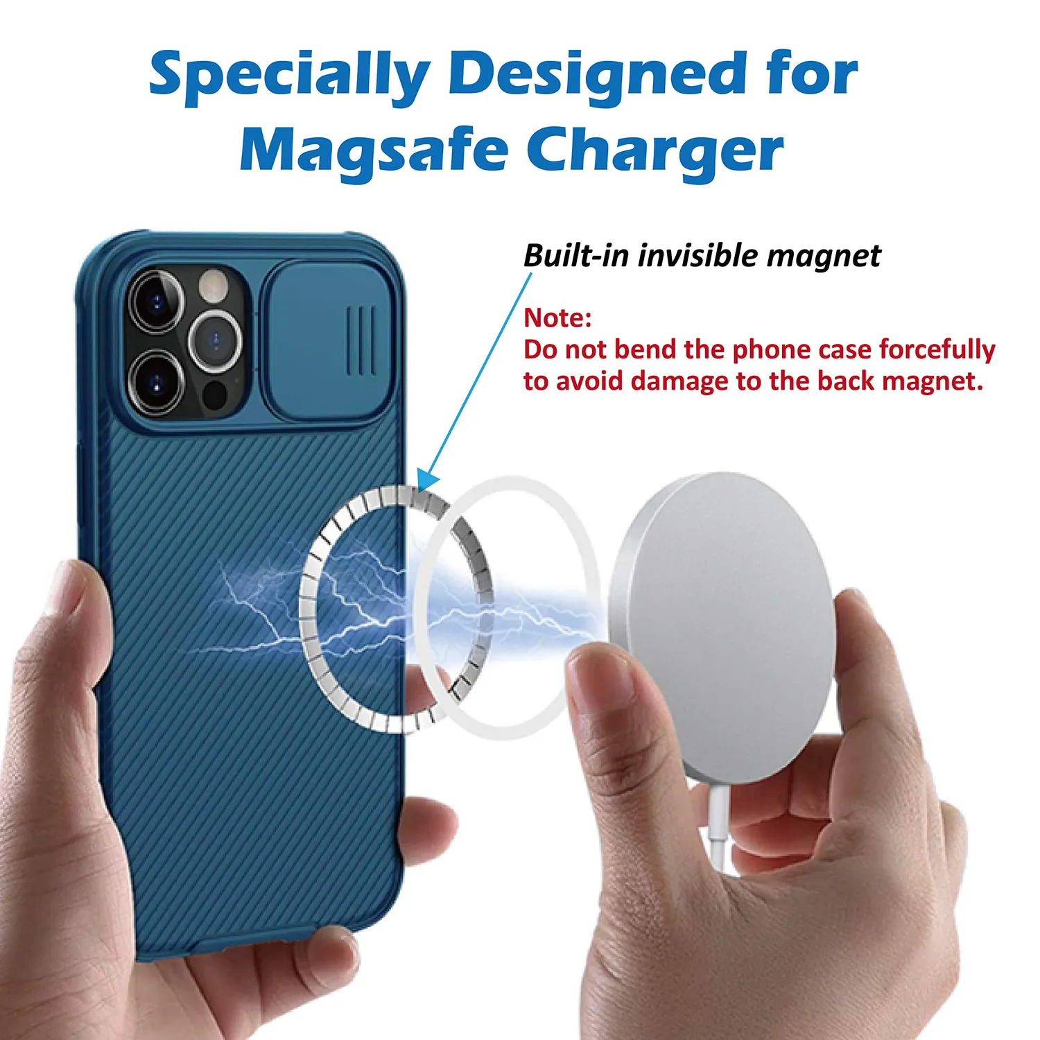 CloudValley iPhone 12 / 12 Pro Cover MagSafe Blu Sottile