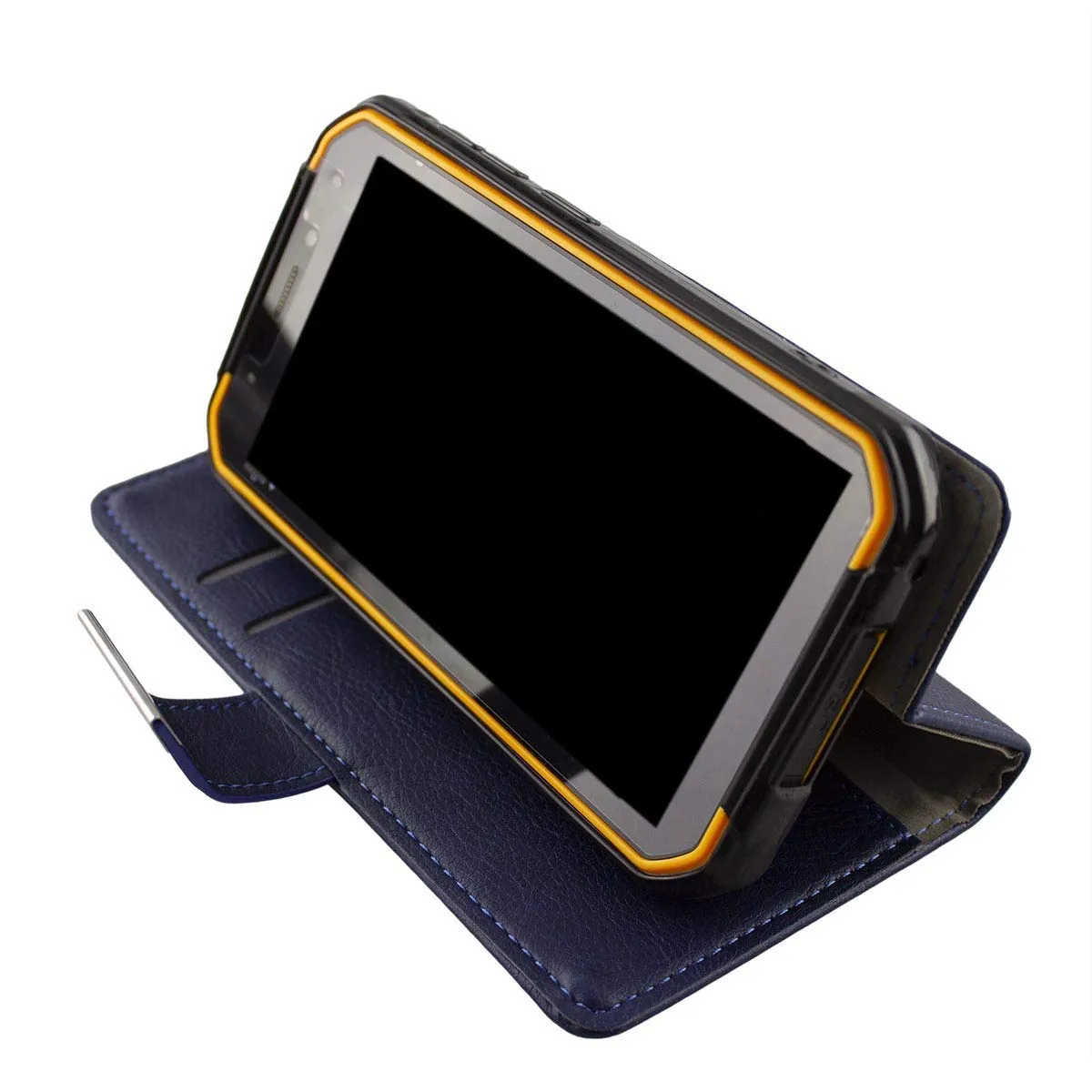 caseroxx Bookstyle Armor X7 custodia portafoglio azzurra