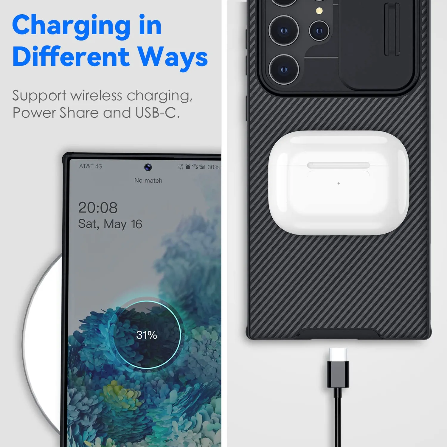 CloudValley Cover Galaxy S22 Ultra Camera Scorrevole nera slim