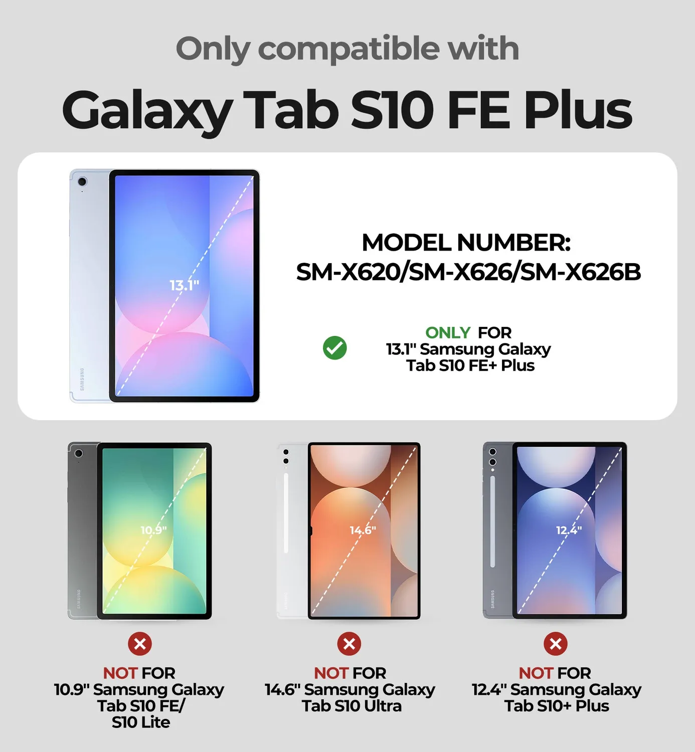 Dexnor custodia tastiera Tab S10 FE+ 13.1 nera retroilluminata