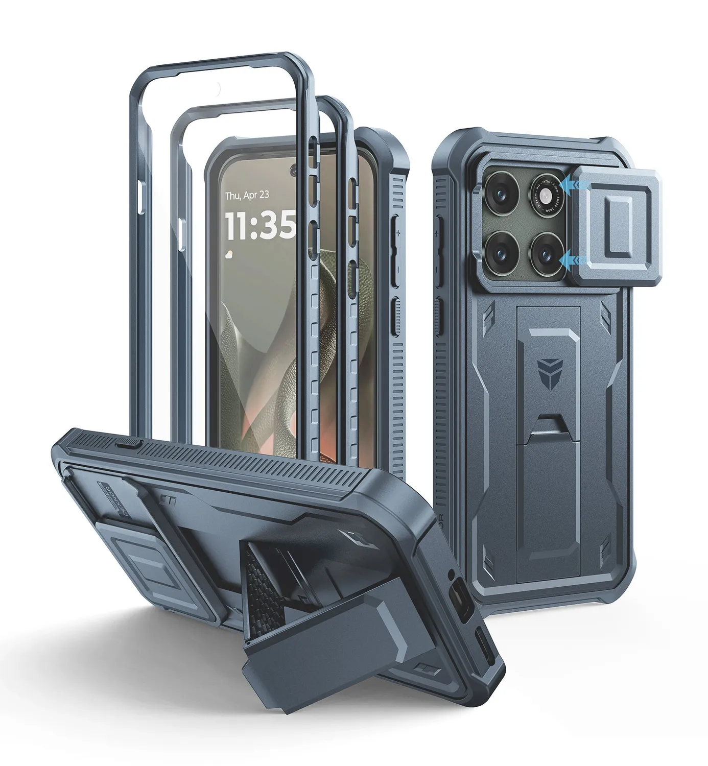 Dexnor Cover Motorola Moto Edge 2026 6.3" Nera Antiurto Stand