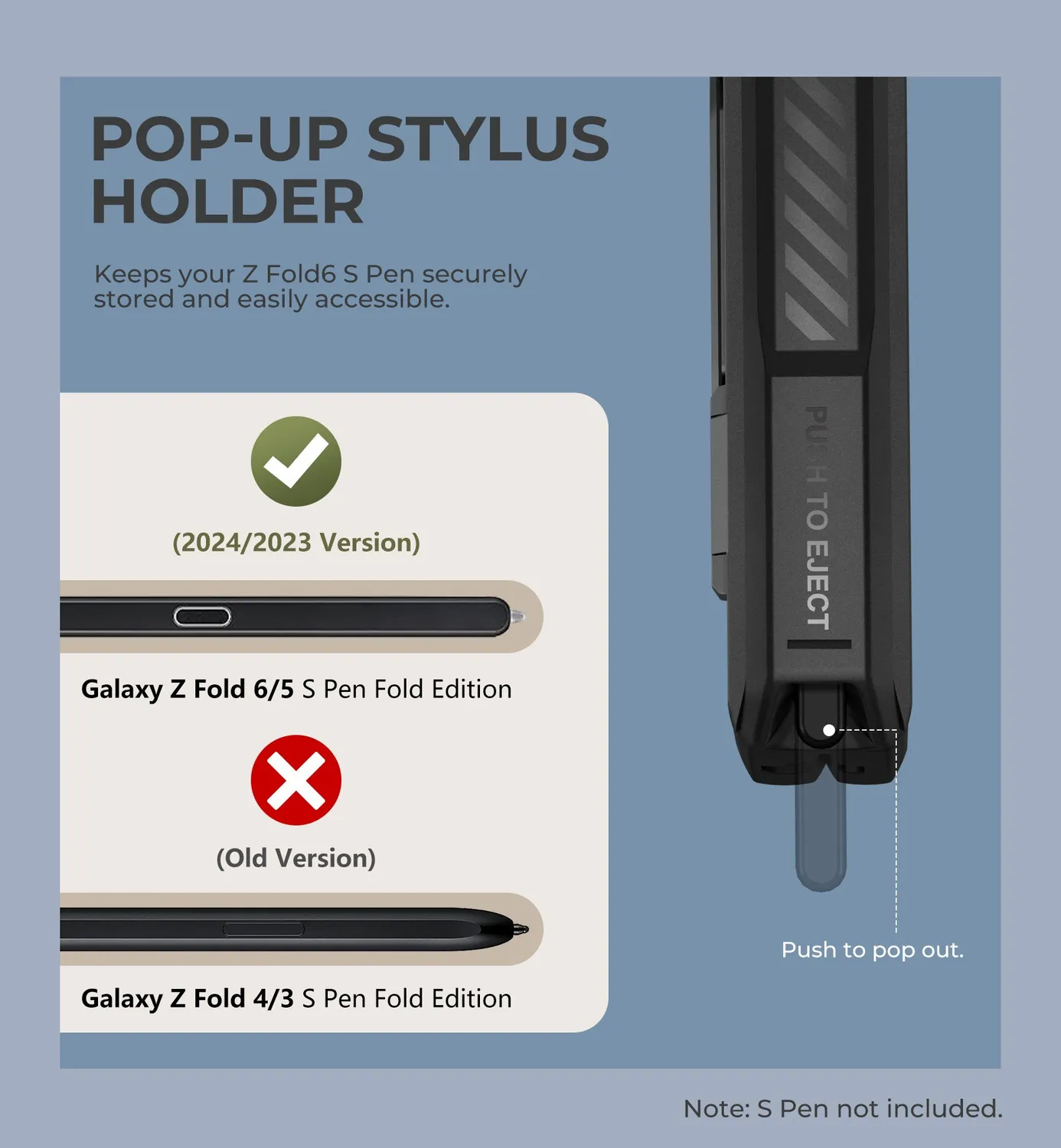 Dexnor Galaxy Z Fold 6 cover nera con cerniera