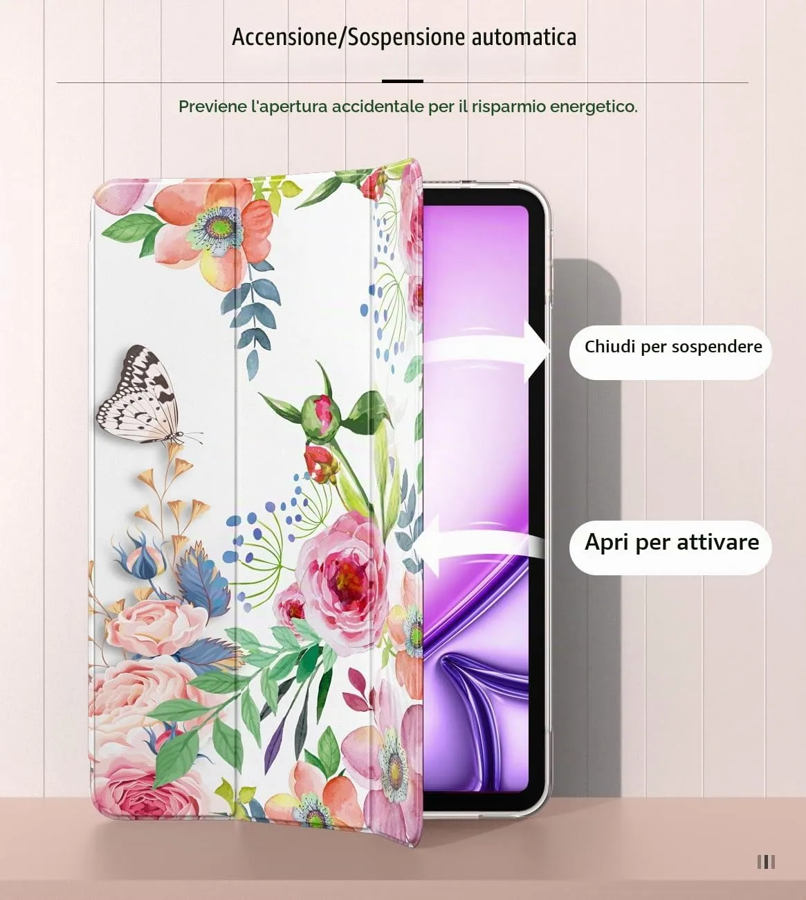 MoKo Cover iPad Air 11 M4 M3 Fiori Fragranti