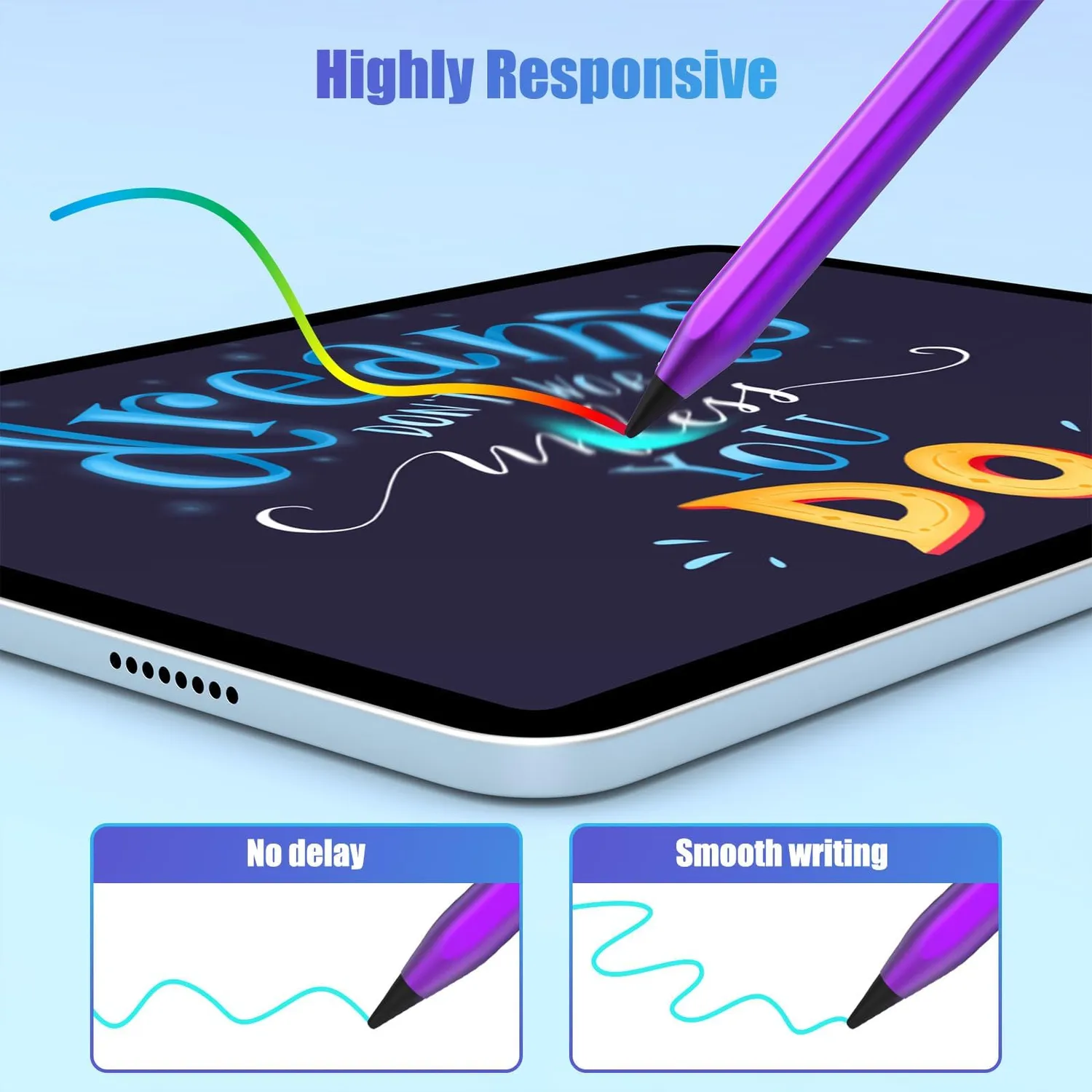 MoKo iPad stylus penna touch viola sfumato ricaricabile