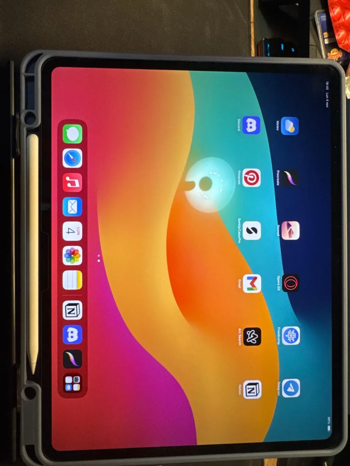 MoKo Supporto Tablet 12-17 Pollici da Scrivania nero regolabile