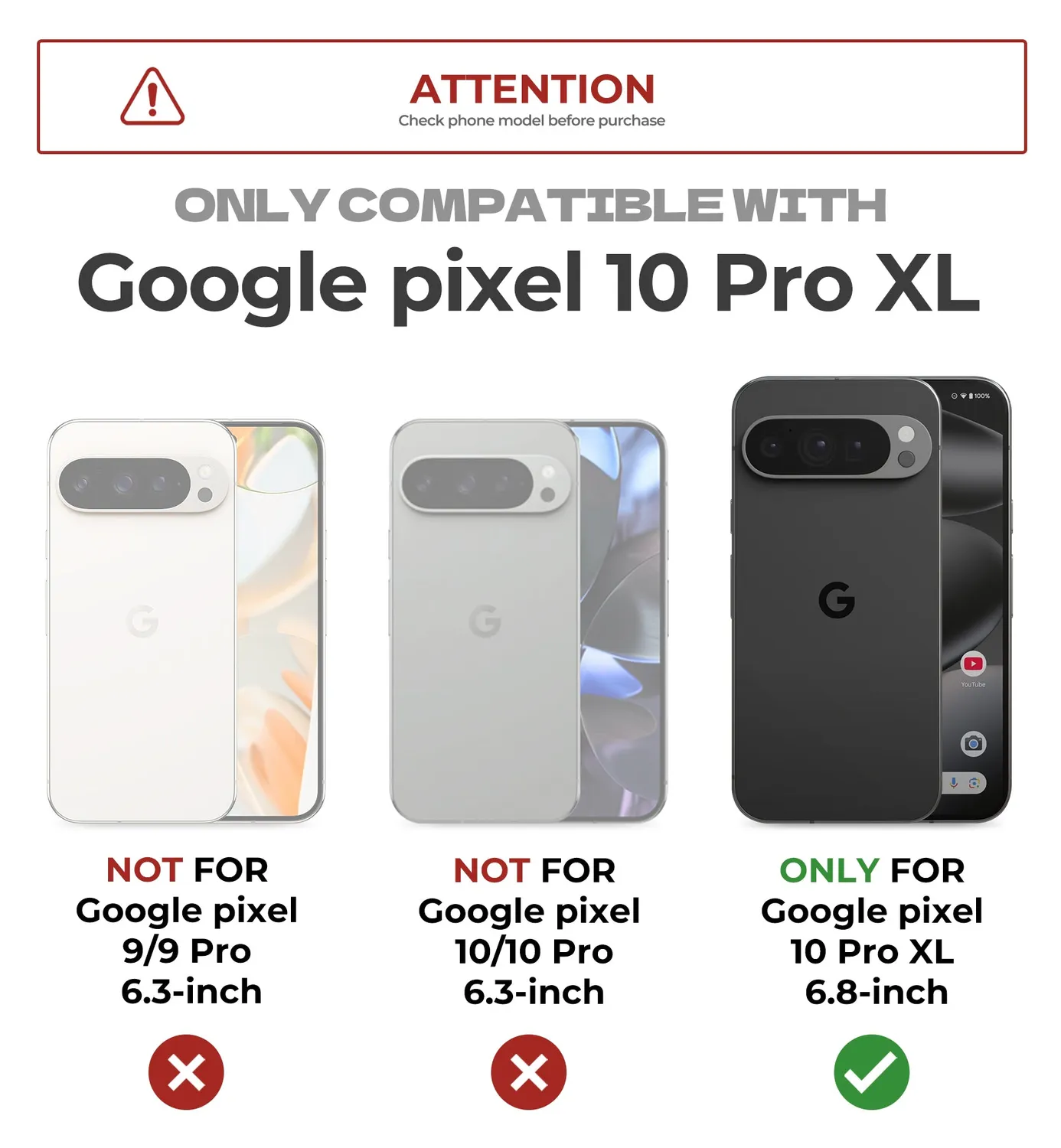 Dexnor Pixel 10 Pro XL cover nera kickstand protezione 360