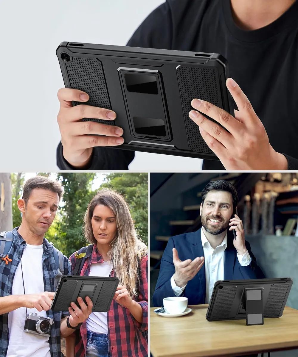 MoKo Fire HD 10 2023 custodia tablet robusta nera