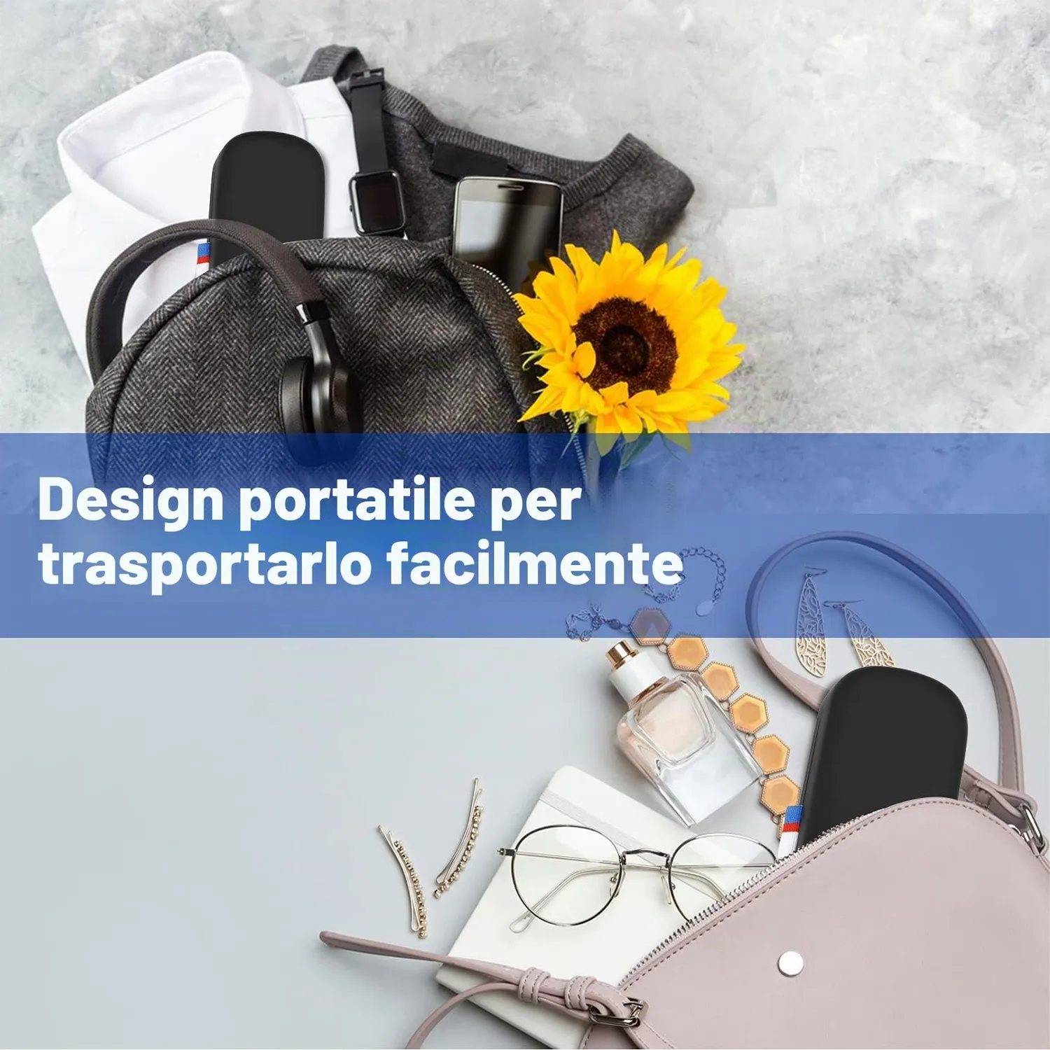 MoKo Custodia Occhiali Rigida Nero Antiurto Imbottita