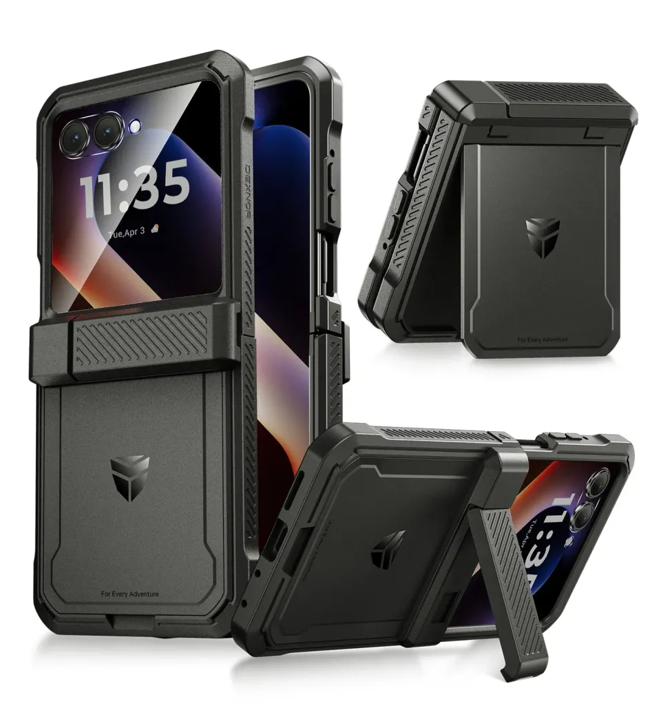 Dexnor Moto Razr 2024 cover nera cerniera 6,9"